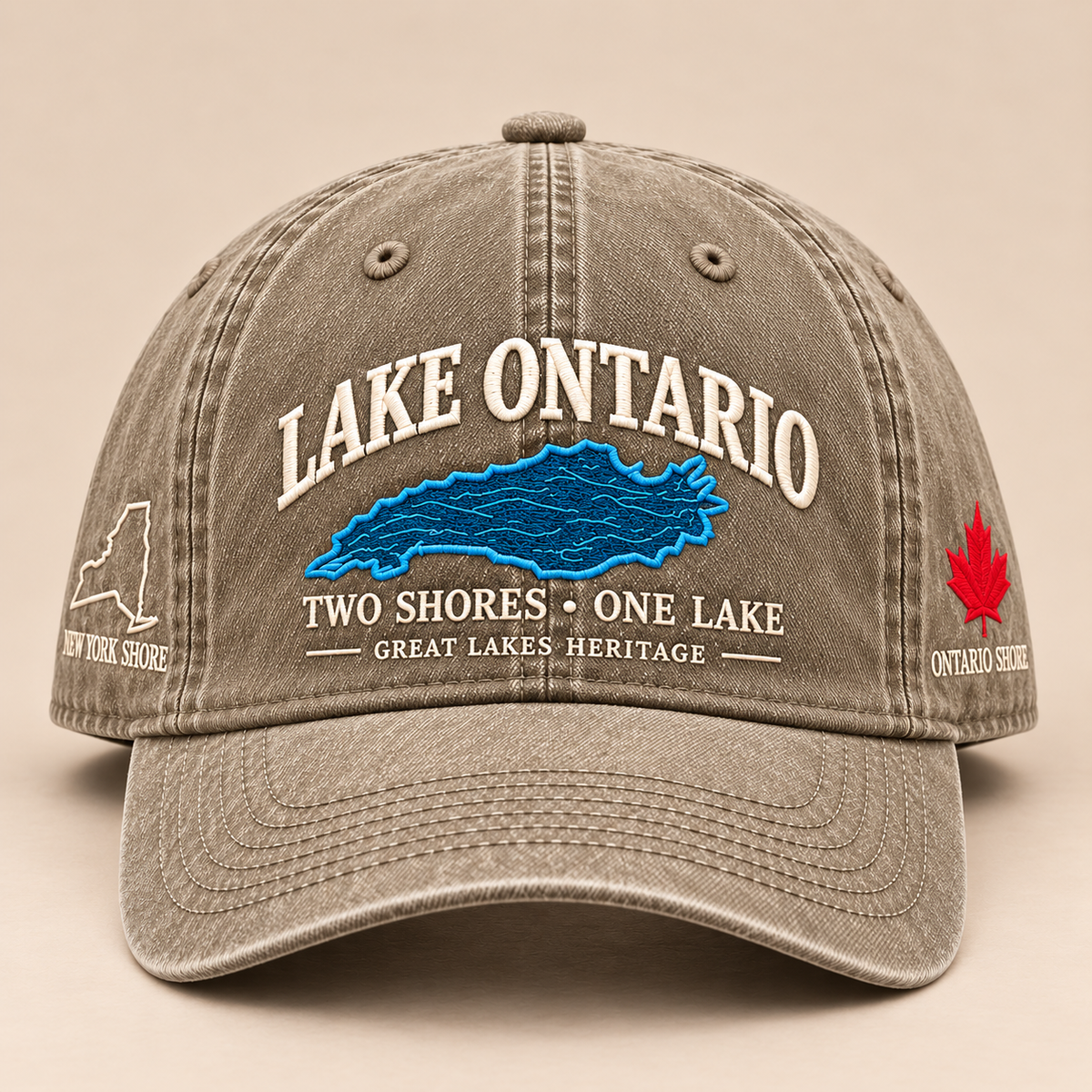 🔥😍Lake Ontario Heritage Cap – Two Shores, One Lake