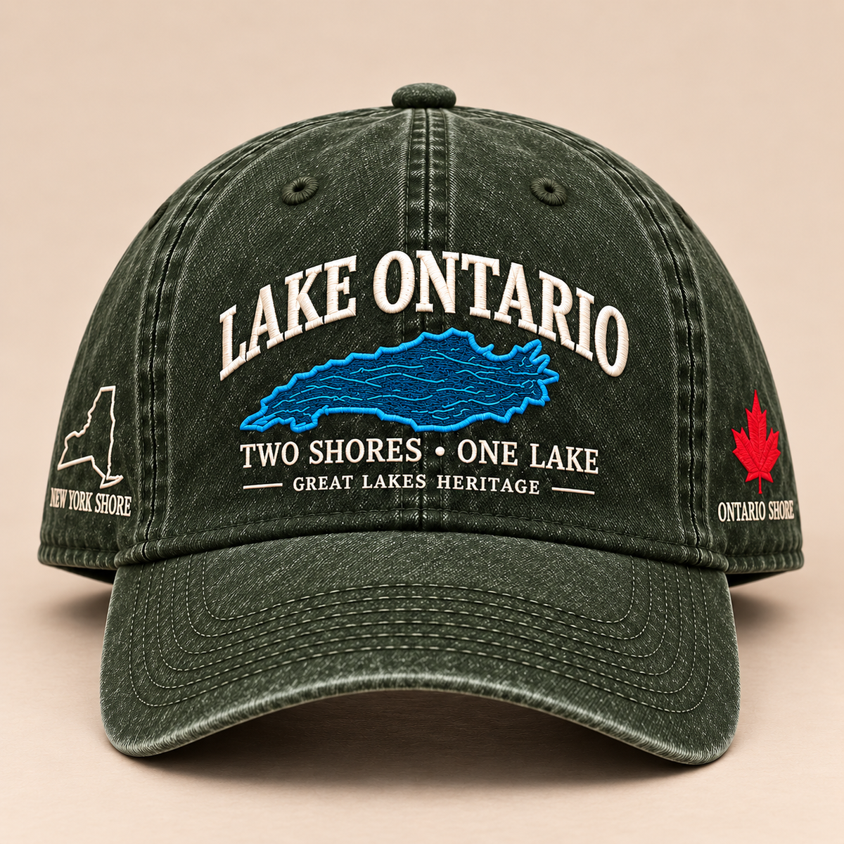 🔥😍Lake Ontario Heritage Cap – Two Shores, One Lake