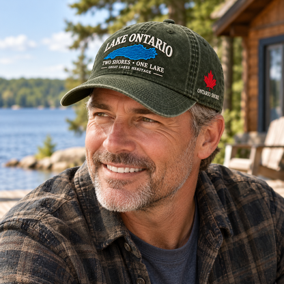 🔥😍Lake Ontario Heritage Cap – Two Shores, One Lake