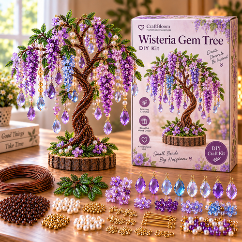 🔥😍DIY Beaded Tree Craft Kit – Handmade Home Decor🌳