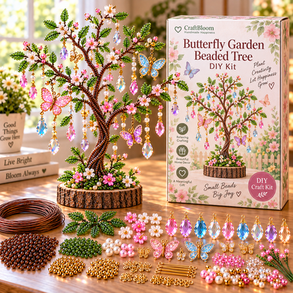🔥😍DIY Beaded Tree Craft Kit – Handmade Home Decor🌳