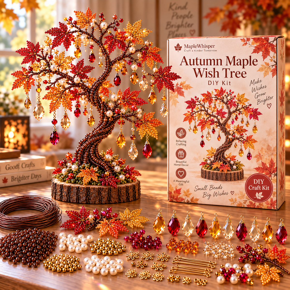 Autumn Maple Wish Tree DIY craft kit