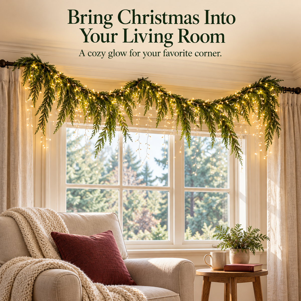 🎄Christmas EverGreen™ Holiday Garland — ✨Turn Empty Spaces Into Holiday Magic