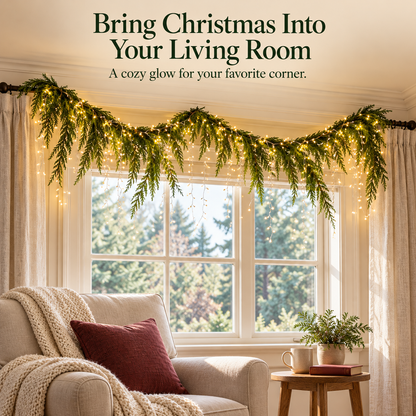 🎄Christmas EverGreen™ Holiday Garland — ✨Turn Empty Spaces Into Holiday Magic
