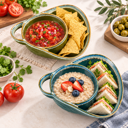 🥣2-in-1 Cereal & Snack Bowl – Keep Every Bite Fresh and Crunchy