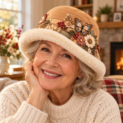 🌸 Cozy Winter Bucket Hat – Floral & Animal Prints