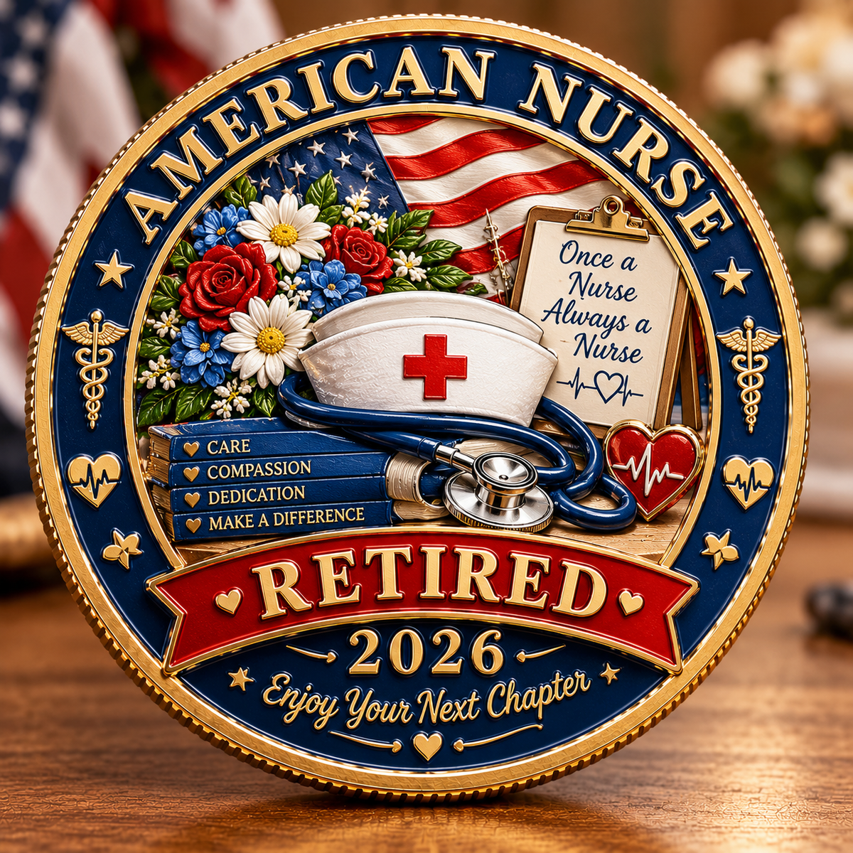 🎄 Christmas Sale: Up to 50% OFF-✨2026 Retired American Hero Commemorative Coin(❤In Honor of a Lifetime of Dedication and Care)