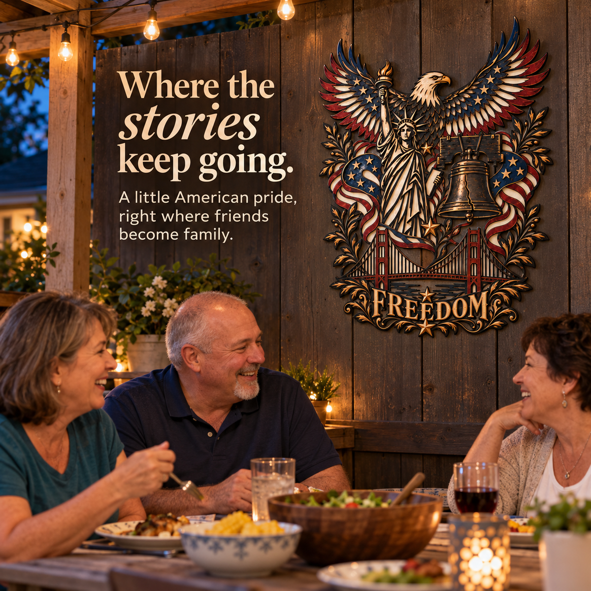 🇺🇸 Spirit of Freedom – American Heritage Iron Wall Art 🦅