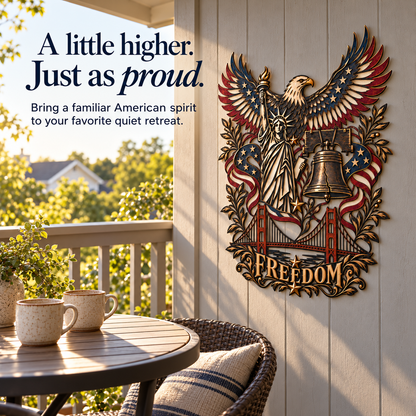 🇺🇸 Spirit of Freedom – American Heritage Iron Wall Art 🦅