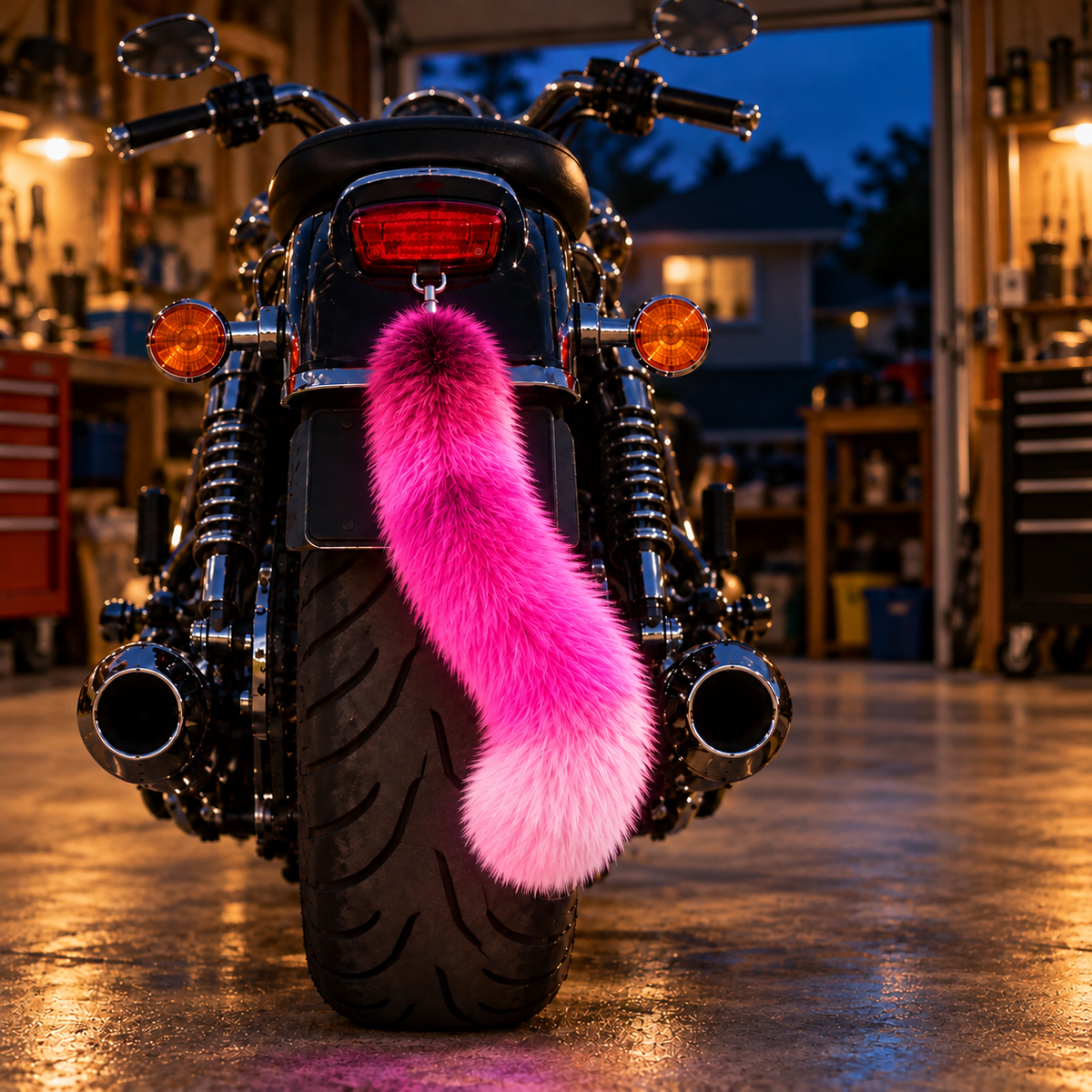 🔥😂Neon Sway™ – Glow-in-the-Dark Motorcycle Tail