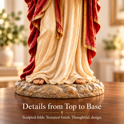 🔥✝️Jesus Figurine with Decorative Basket – Faith & Comfort