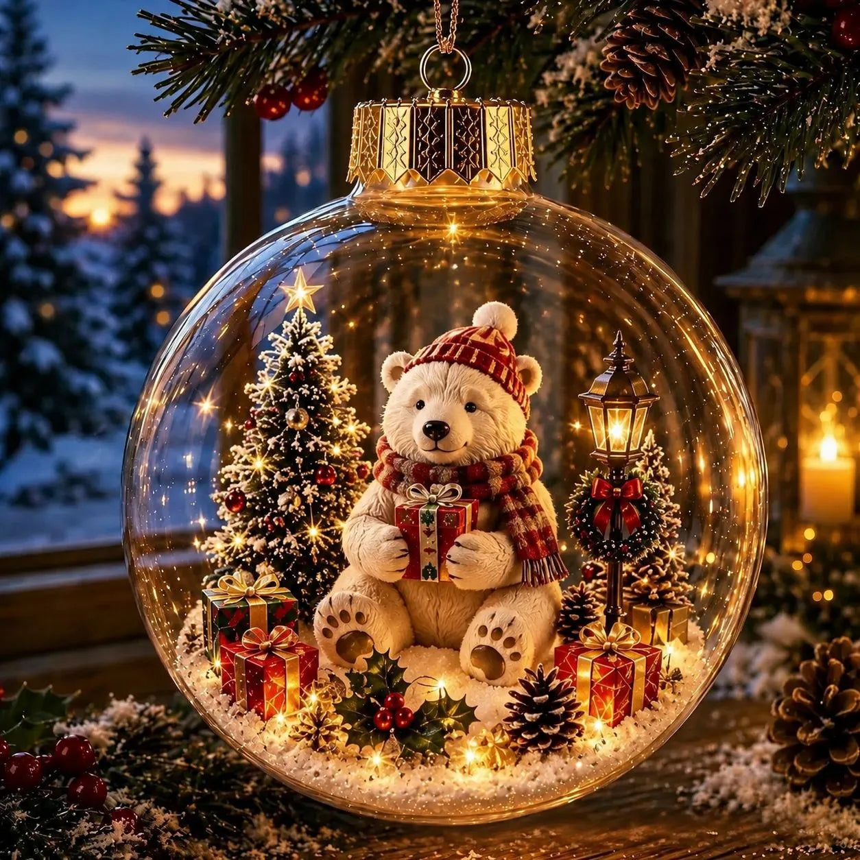 🔥LAST DAY 49% OFF - 🎄2027 Glowing Christmas Ornament – A Tiny Winter World in Your Hands