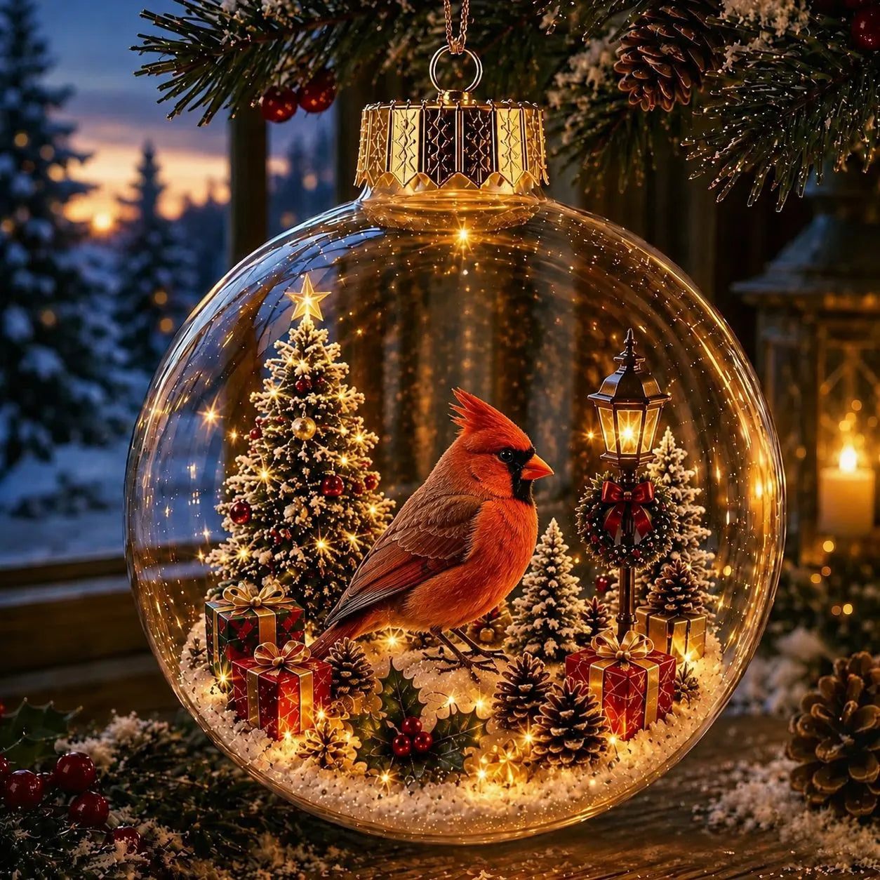 🔥LAST DAY 49% OFF - 🎄2027 Glowing Christmas Ornament – A Tiny Winter World in Your Hands