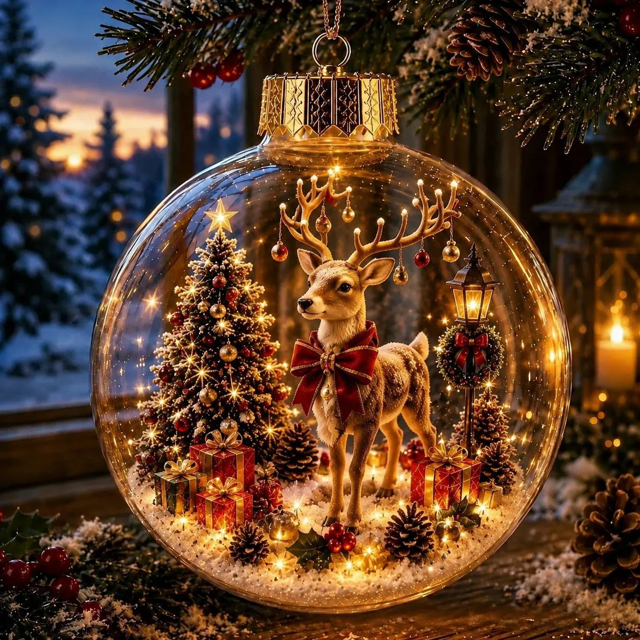 🔥LAST DAY 49% OFF - 🎄2027 Glowing Christmas Ornament – A Tiny Winter World in Your Hands