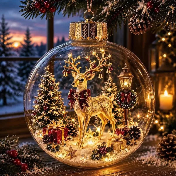🔥LAST DAY 49% OFF - 🎄2027 Glowing Christmas Ornament – A Tiny Winter World in Your Hands