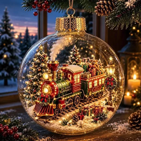 🔥2027 Enchanted Christmas Ornament – A Mini Winter Wonderland That Glows