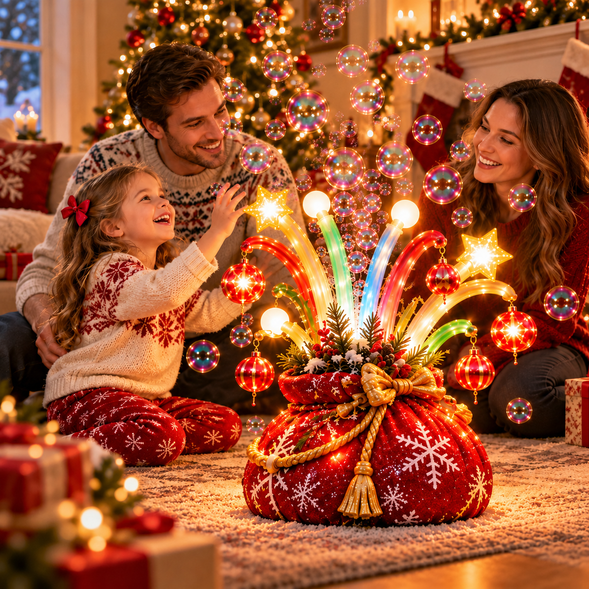 🔥🎆Christmas Bubble Fireworks Gift Sack™
