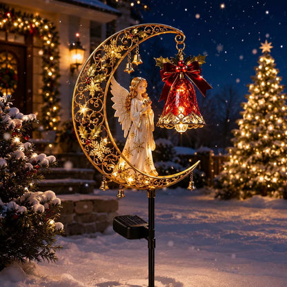 🔥LAST DAY 49% OFF-Christmas Moonlight Solar Garden Decor🎄✨