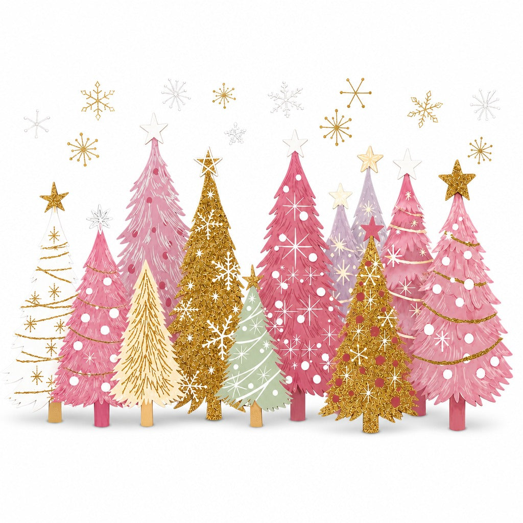 🔥😍Holiday Cheer Window Clings✨3-Piece Reusable Christmas Decor Set