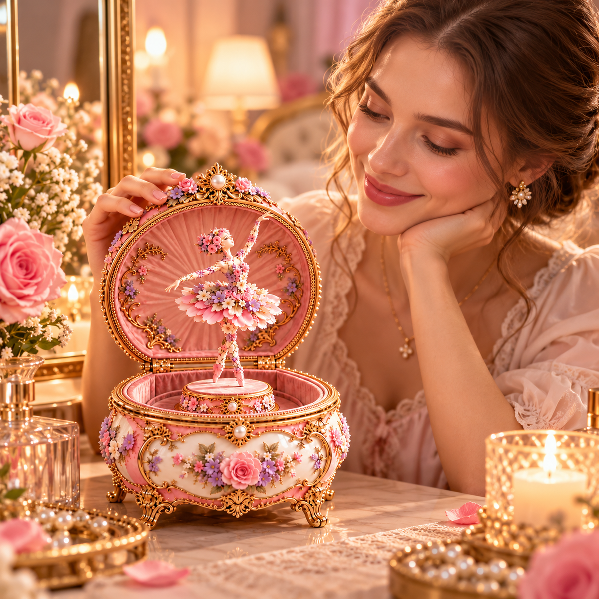 🌸Butterfly Waltz Ballerina Music Box🦋
