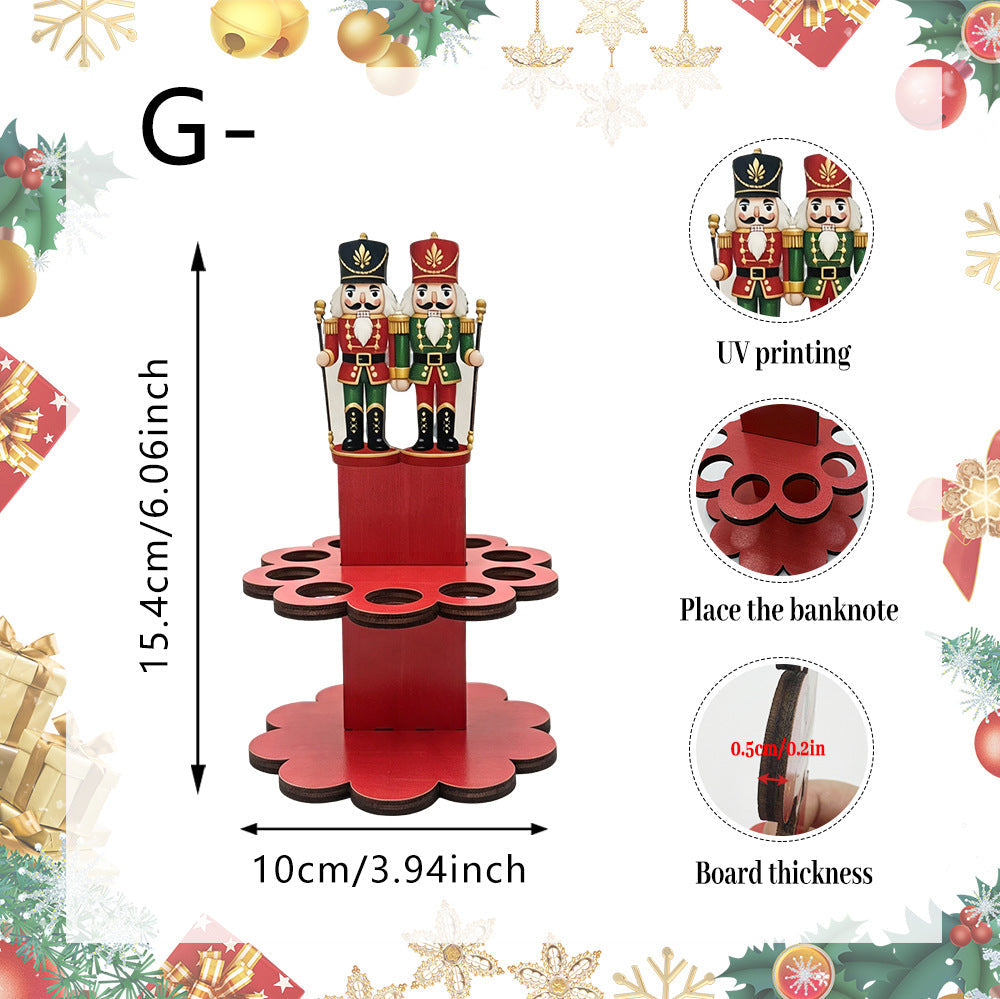 💵Christmas Tabletop Wooden Money Holder -🎁Turn Cash Into a Festive Centerpiece