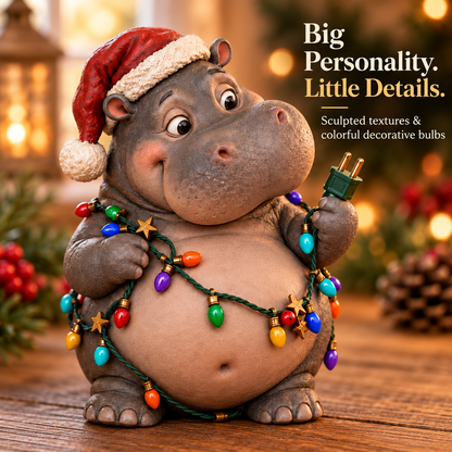🔥🦛Merry Little Troublemakers – Christmas Hippo Collection