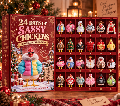 🔥😂Sassy Clucks™ – 24-Day Christmas Advent Calendar
