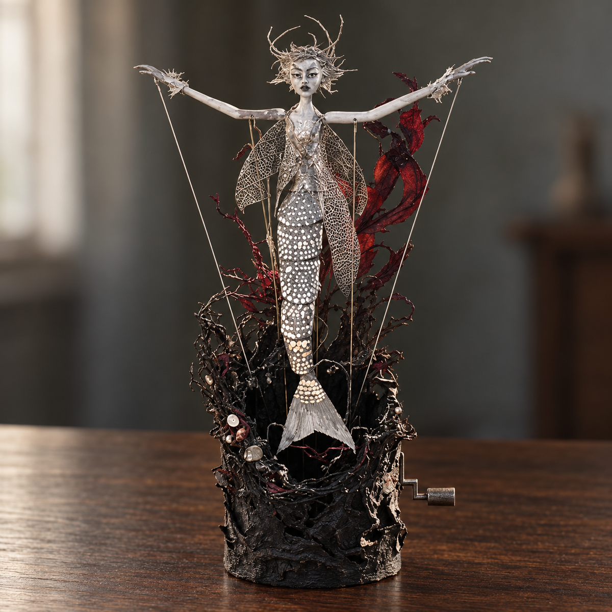 Hand-Cranked Fantasy Sculpture Collection