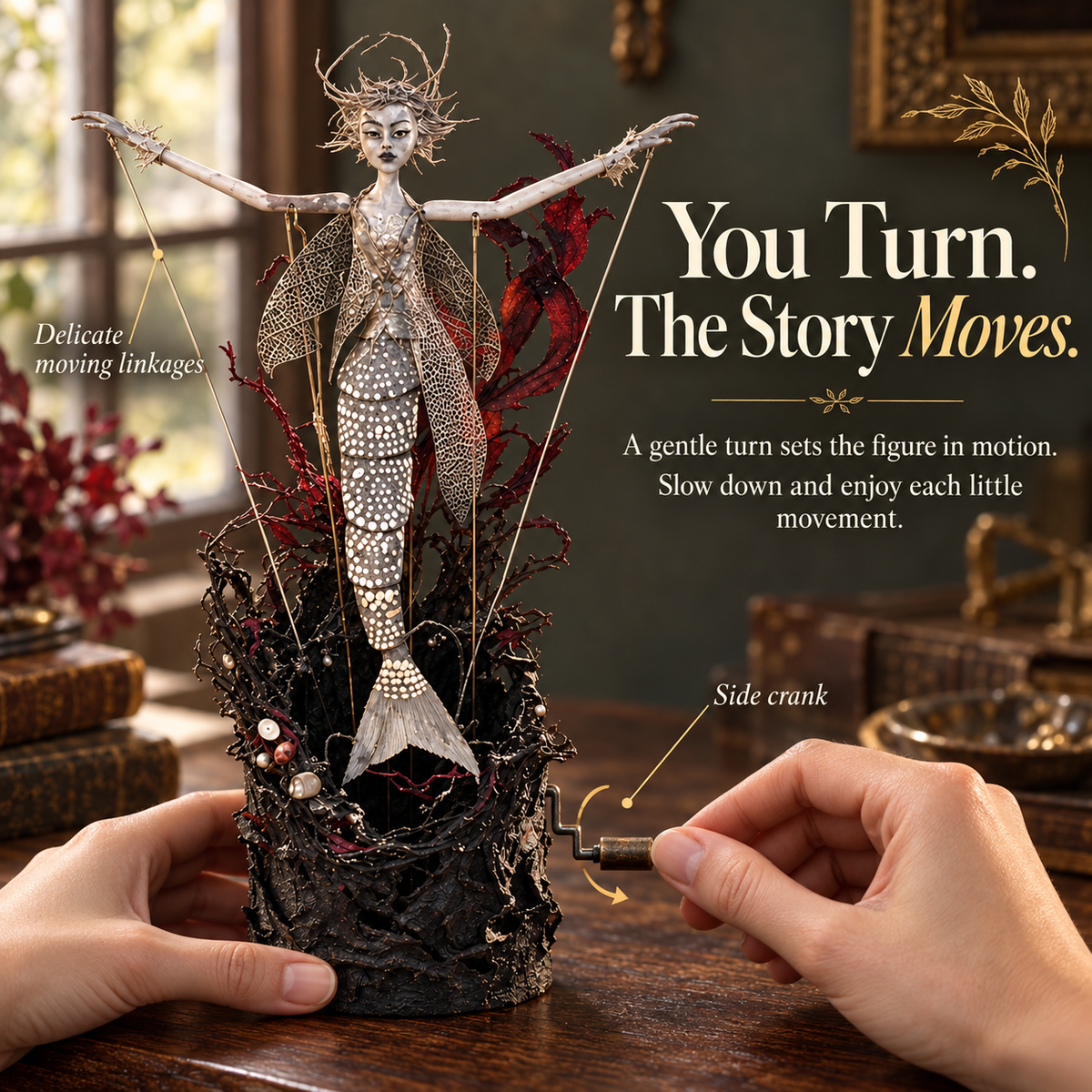 Hand-Cranked Fantasy Sculpture Collection