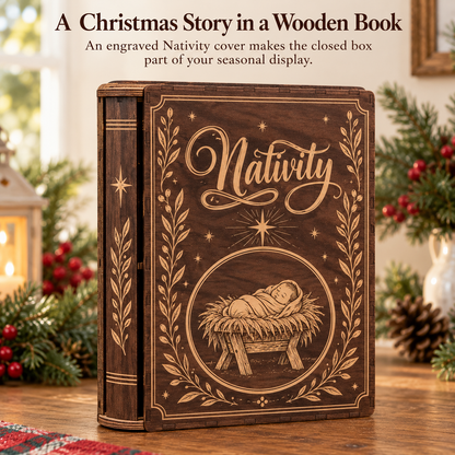 🔥🙏The Bethlehem Storybook — Wooden Nativity Scene Puzzle