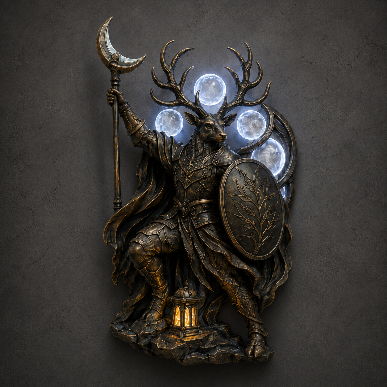 2027 Nestmiro®  Guardians of the Eternal Flame Sculptural Wall Light Collection