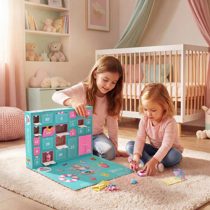 🔥😍24-Day Mini Doll Advent Calendar – Holiday Surprise Countdown