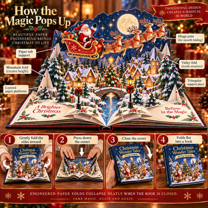 ⭐2026 USA Sale: Up to 50% OFF -3D Christmas Wonder Tales Pop-Up Book