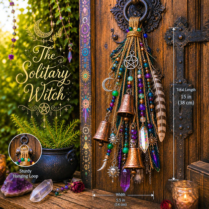 ⭐2026 USA Sale: Up to 50% OFF -🔮Witchy Door Charm - Bells, Crystals & Celestial Hanging Decor