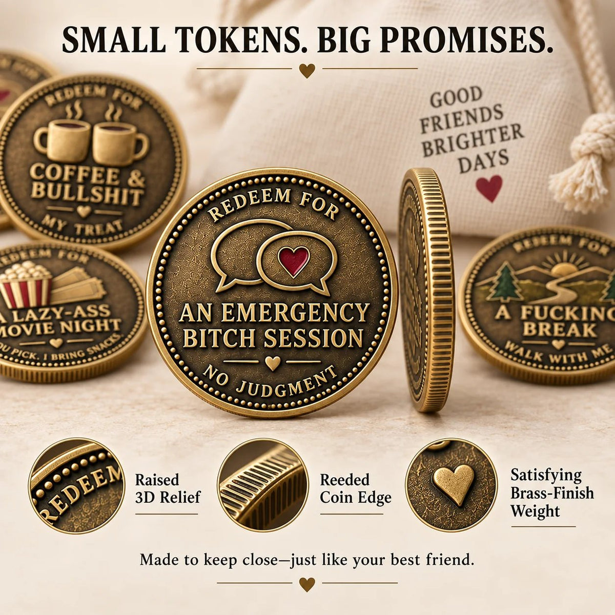 Six Friendship Support Tokens