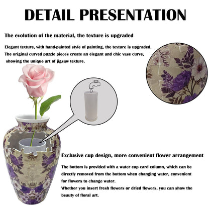 🧩3D Puzzle Vase for Flowers-🎁The Christmas gift that becomes part of their home.