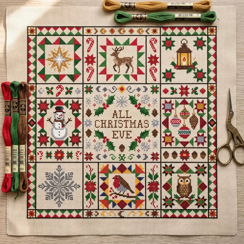 ✝️ Blessed Nativity Cross Stitch Pattern