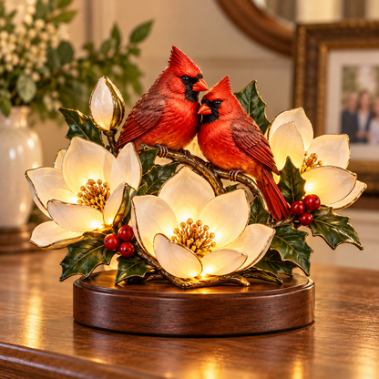 ✨Cardinal Whispers™ – Red Cardinal Floral Blessing Keepsake Figurine