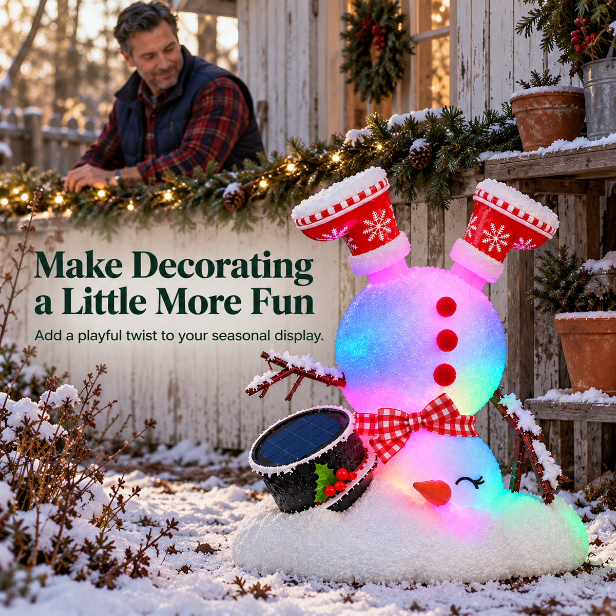 🔥☃️ Jolly Snowman Friends – 4 Glowing Holiday Designs