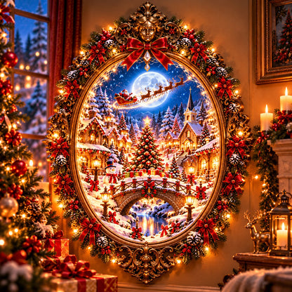 ✨Enchanted Christmas Village™ – Magical Lighted Christmas Wall Art