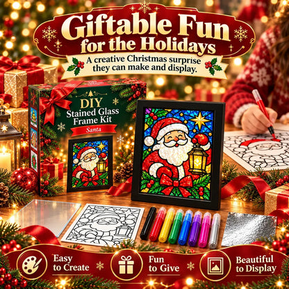 🔥😍Make Your Own Holiday Window Art | Festive DIY Frame Craft Kit