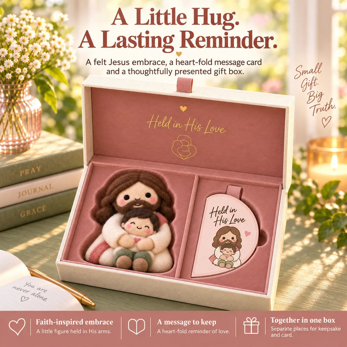 A Little Hug A Lasting Reminder gift presentation