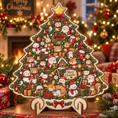 🧘Relaxing & Beginner-Friendly-🔥Christmas Shaped Wooden Puzzle(💕Step-by-Step Guide Included)