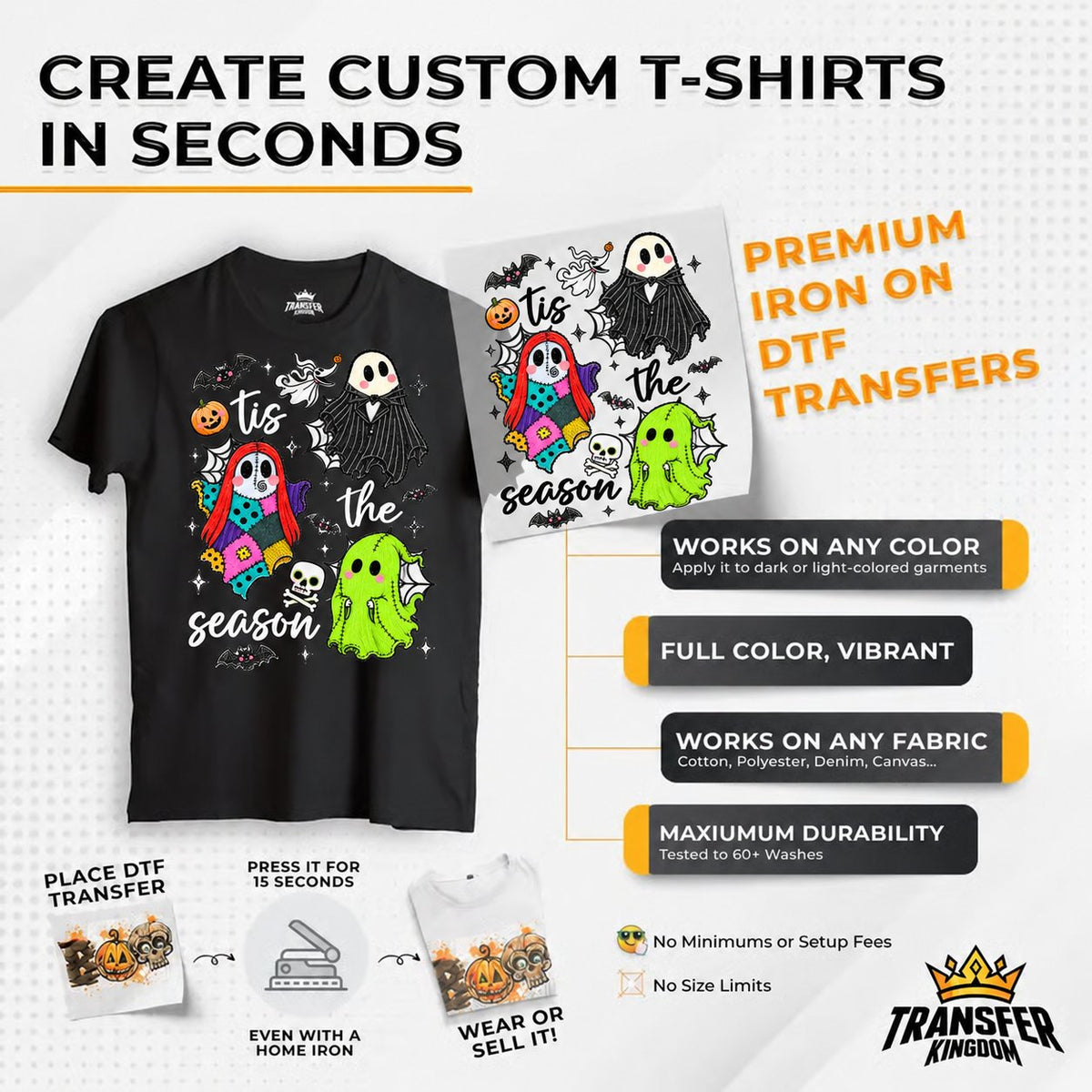🎃🎄Festive DTF Transfer Collection—Create Custom Apparel From Fall to Winter