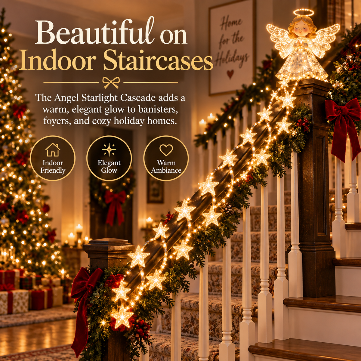 Christmas Cascade entryway display