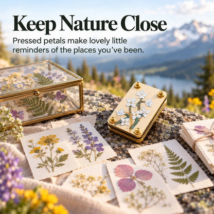 🌸 Mini Portable Flower Press | Pocket-Sized Botanical Press for Small Blooms, Petals & Keepsake Crafts 🌿