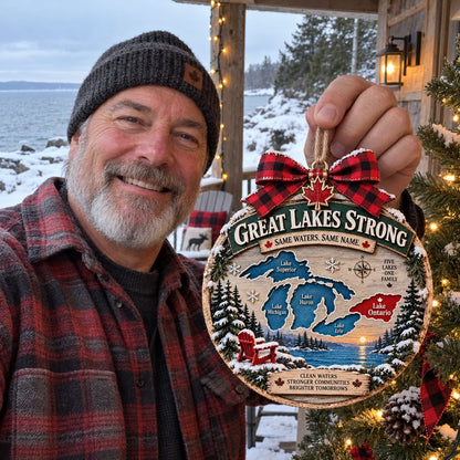 🔥😍Ontario Winter Memories Christmas Ornament — A Lakeside Holiday Keepsake