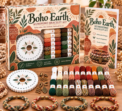 🌸Cottage Bloom Bracelet-Making Kit – ✨Beginner DIY Friendship Bracelet Craft Set
