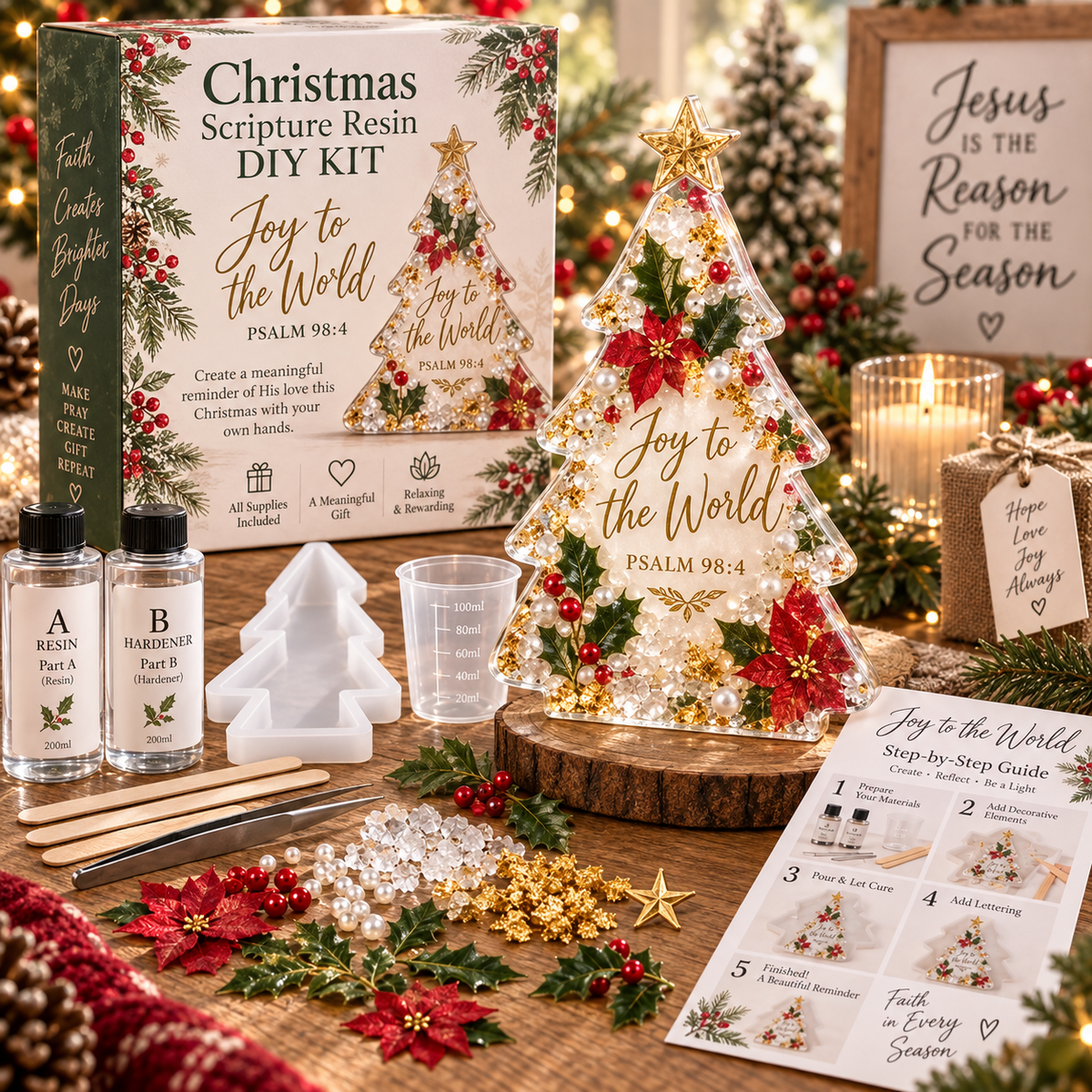 ✝️Bethlehem Star Scripture DIY Kit -💕Tools & Step-by-Step Guide Included