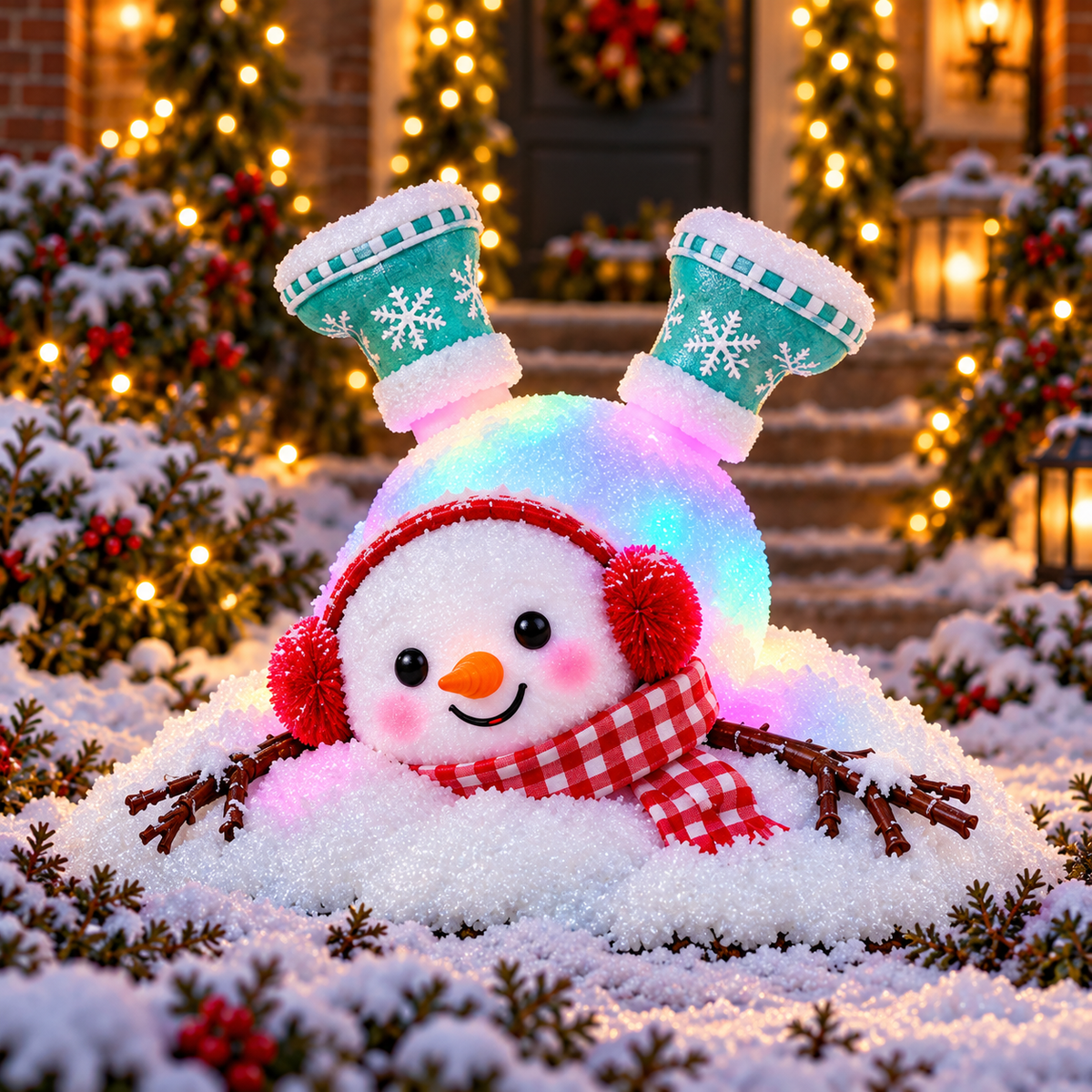 🔥☃️ Jolly Snowman Friends – 4 Glowing Holiday Designs